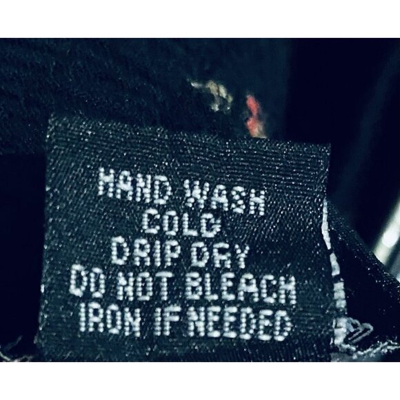 Angie Pants Womens Large Black Floral Joggers Pull On Boho Peasant Festival - Picture 6 of 7